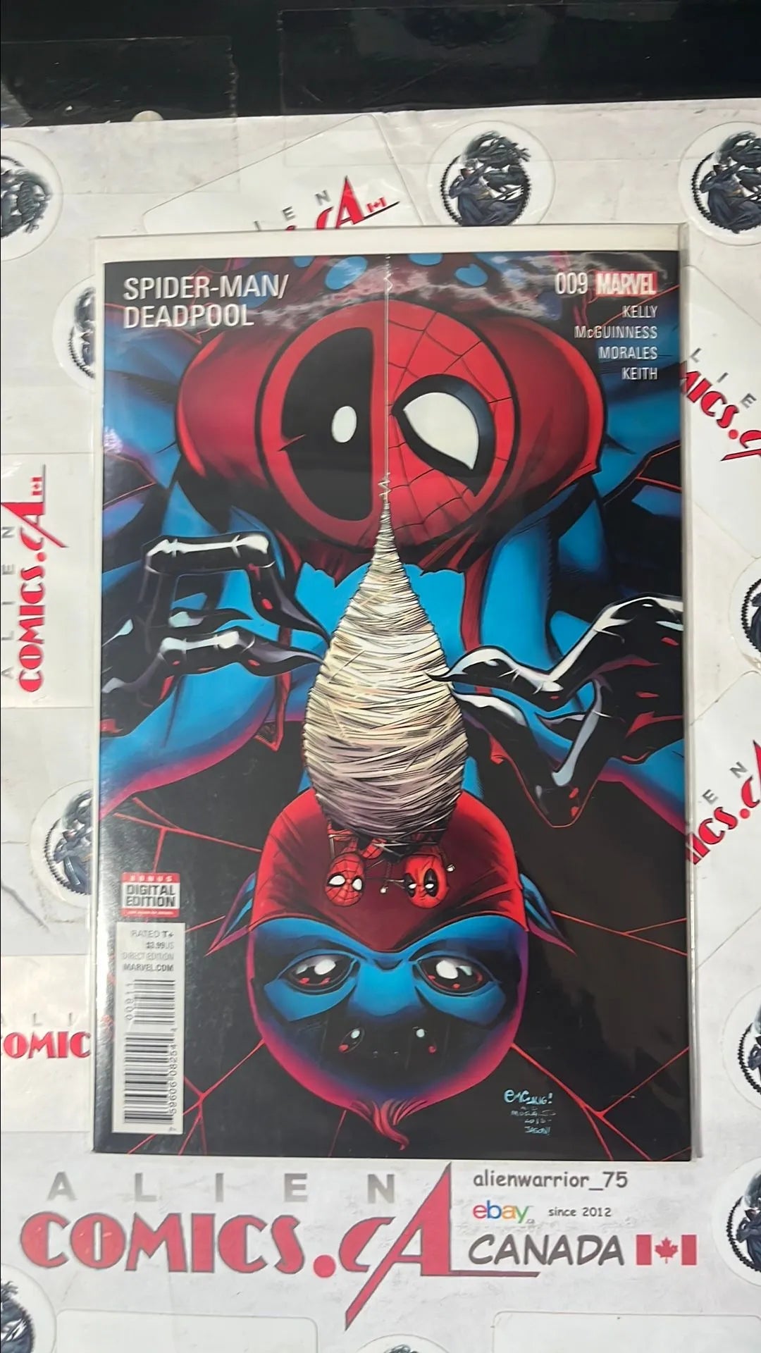 Spider-man vs. Deadpool (#9 Marvel 2016 1st app. Itsy-Bitsy NM)