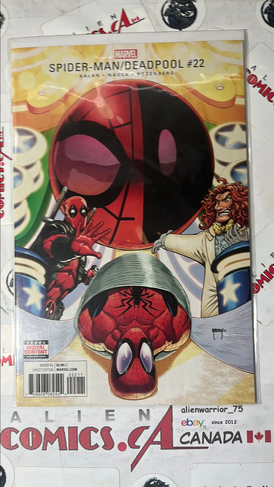 Spider-man vs. Deadpool (#22 Marvel 2017 Slapstick app. Spider-man Tied Up NM)
