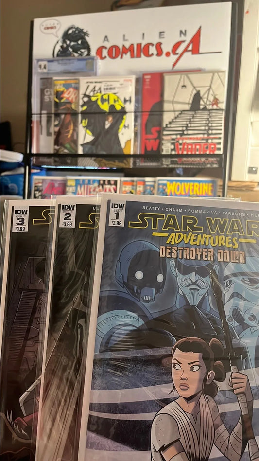 Adventures Destroyer Down 3-Book Lot Complete Series Charm Variants NM)