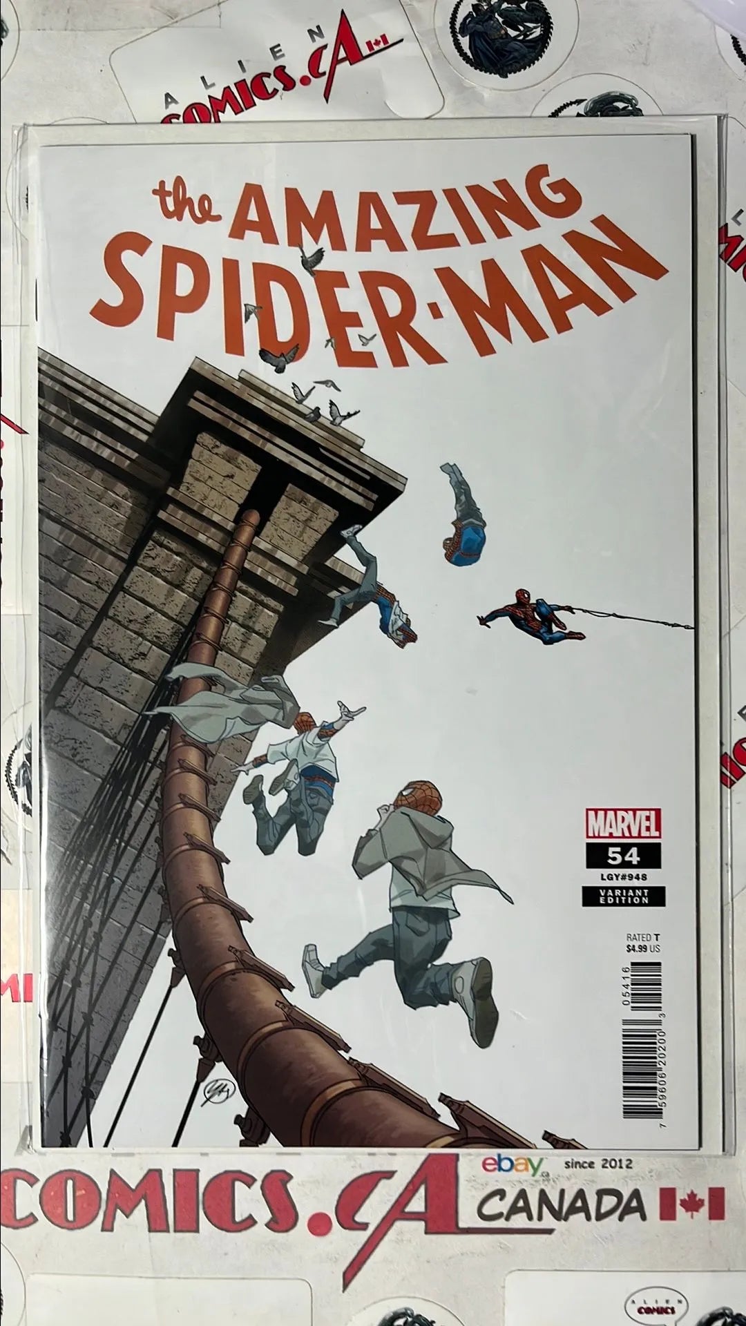 Amazing Spider-man (#54 LGY948 Marvel 2024 Ed McGuinness 1:25 Variant NM)