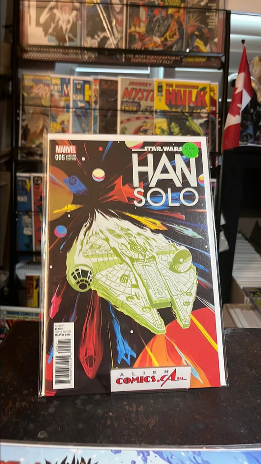 Han Solo (#5F Mike Del Mundo Millennium Falcon 1:10 Variant NM)