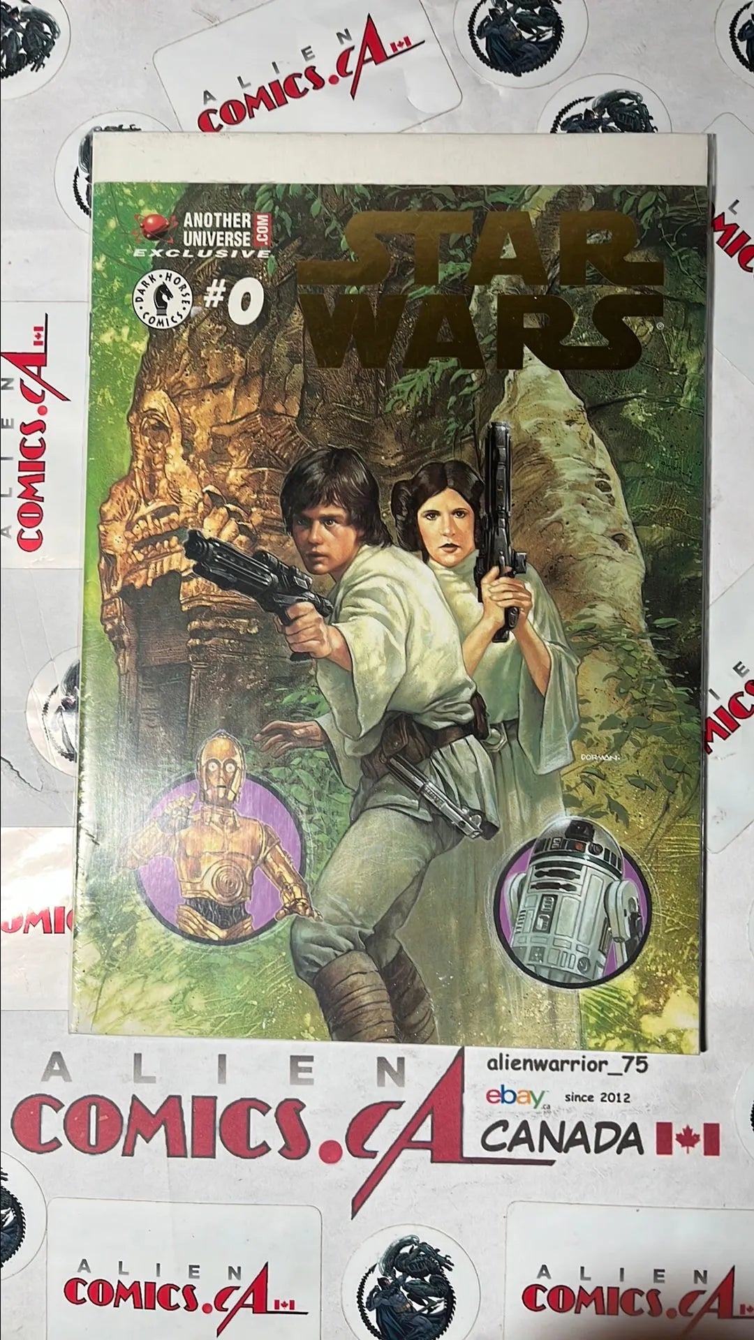 Republic (#0G Special Edition Dynamic Forces Gold logo Luke and Leia Variant NM)