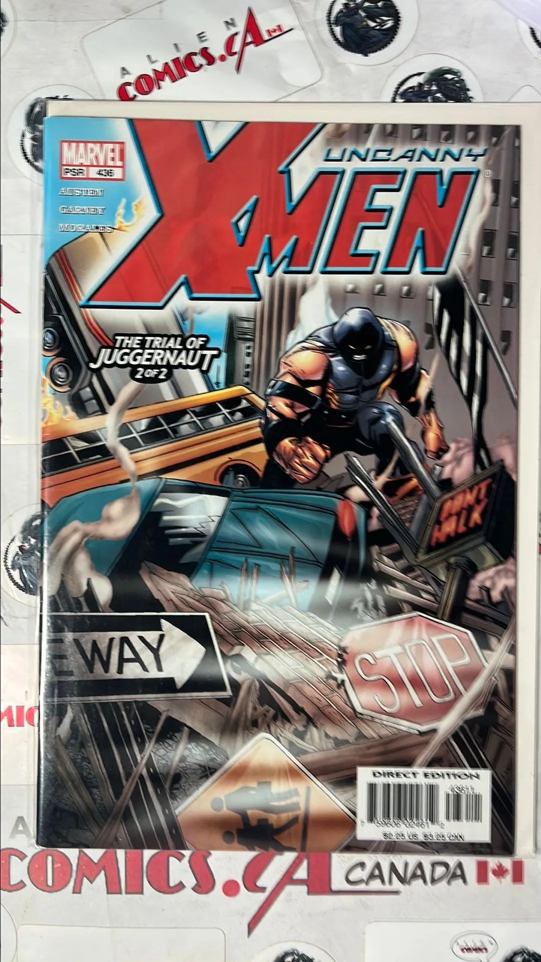 Uncanny X-men (#436 Marvel 2003 Direct Edition The Trial of Juggernaut Part 2 NM)