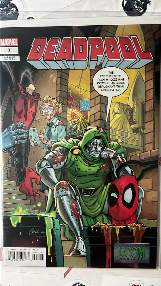 Deadpool (#7C Marvel 2024 Amanda Conner Variant Dr. Doom: Execution of Plan #1022 has proven far more repugnant than anticipated NM)