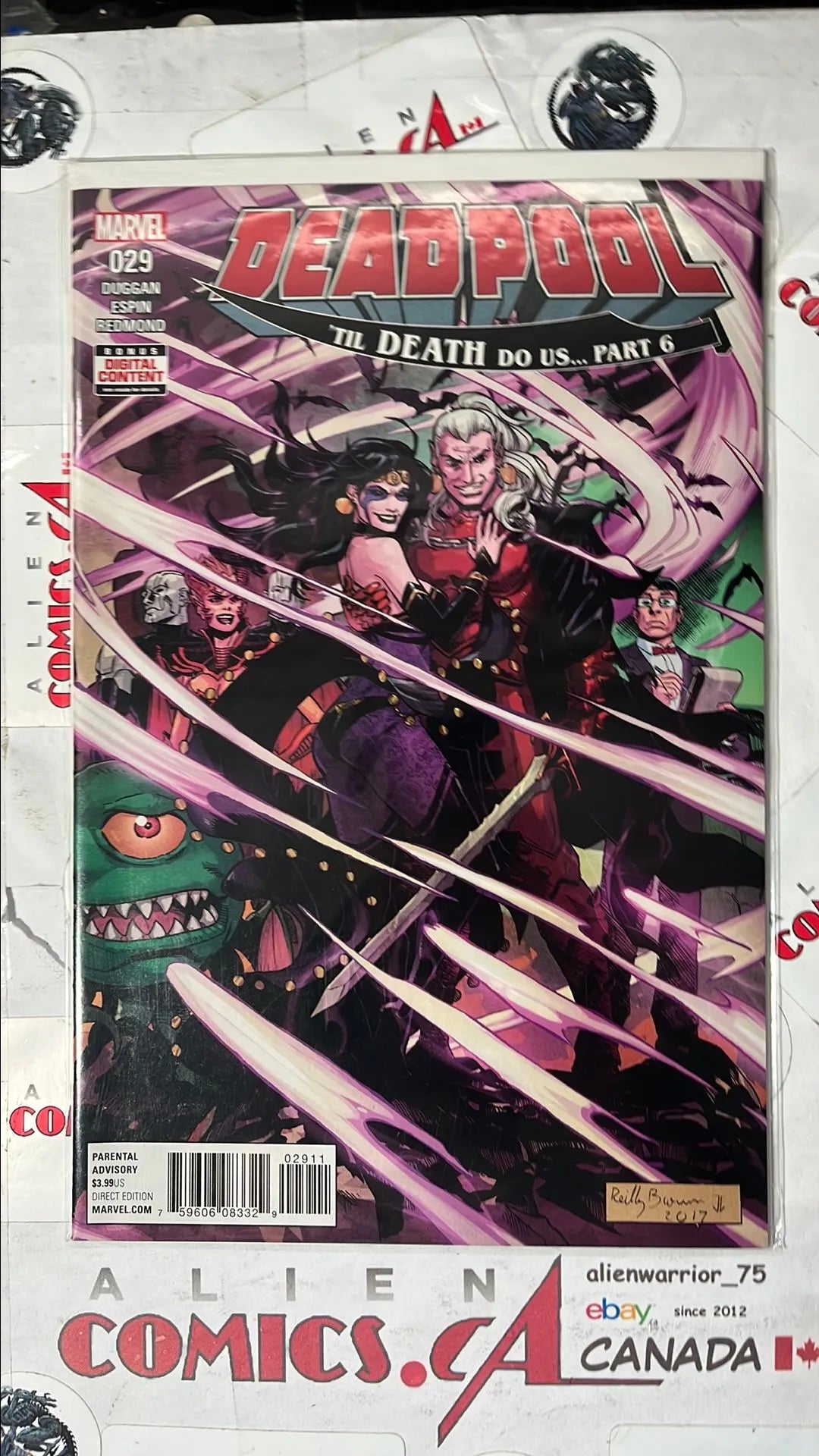 Deadpool (#29 Marvel 2017 'Til Death Do Us... Part 6 NM)