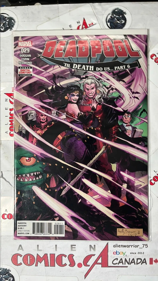 Deadpool (#29 Marvel 2017 'Til Death Do Us... Part 6 NM)