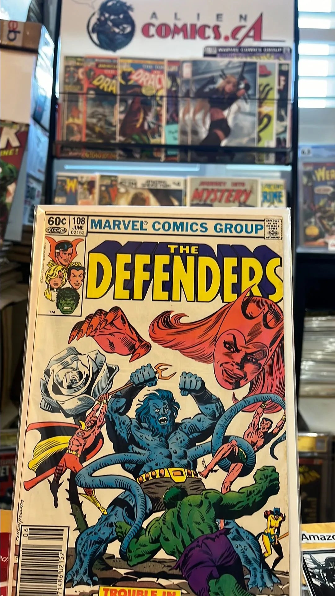 Defenders (#108 1st app. Brunnhilde Newsstand Edition VF)