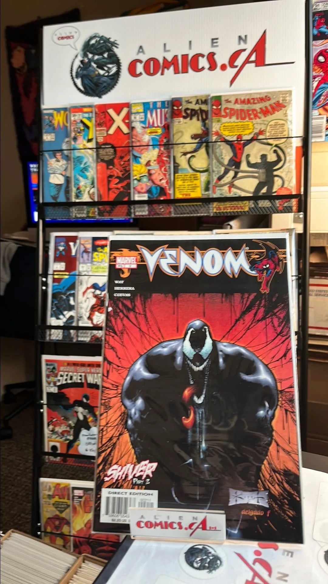 Venom (#2 Shiver Part 2 Sam Kieth Cover Art NM)