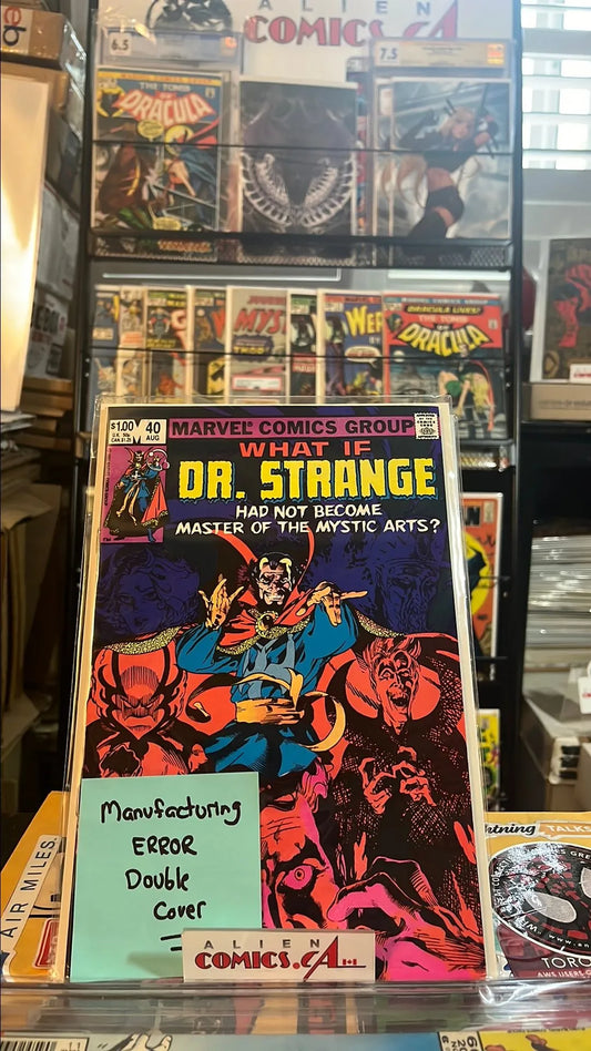 What ...If? (#40 Dr. Strange Had Not Become Master of the Mystic Arts? Direct Edition Manufacturing ERROR Double Cover VF)