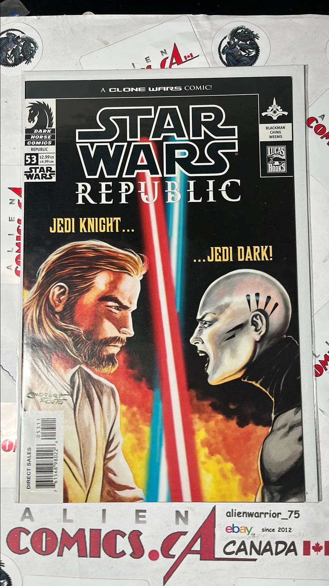 Republic (#53 Blast Radius One-Shot Obi-Wan Kenobi vs. Asajj Ventress NM)