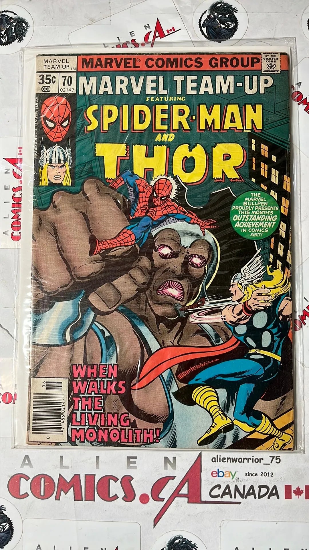 Marvel Team-up (#70 Spider-man & Thor Newsstand Edition VG)