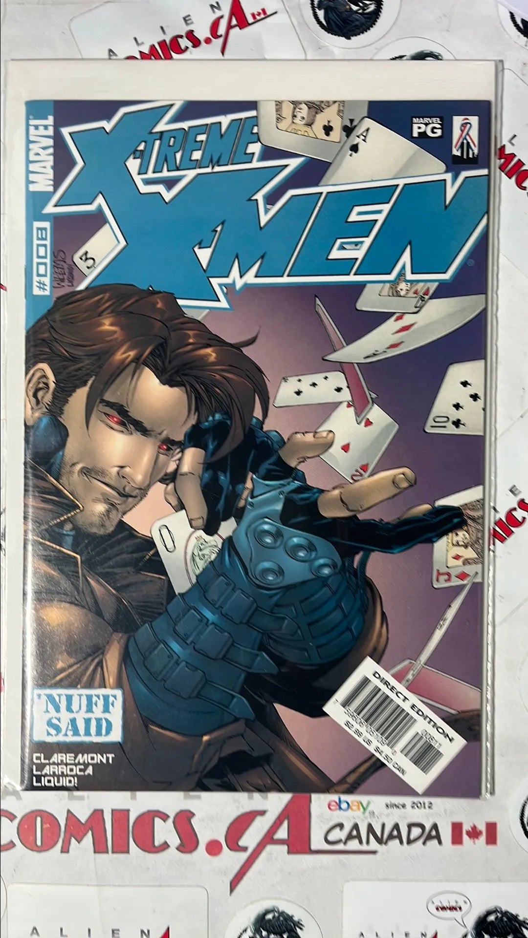 X-Treme X-men (#8 Marvel 2002 Direct Edition Gambit Cover NM)