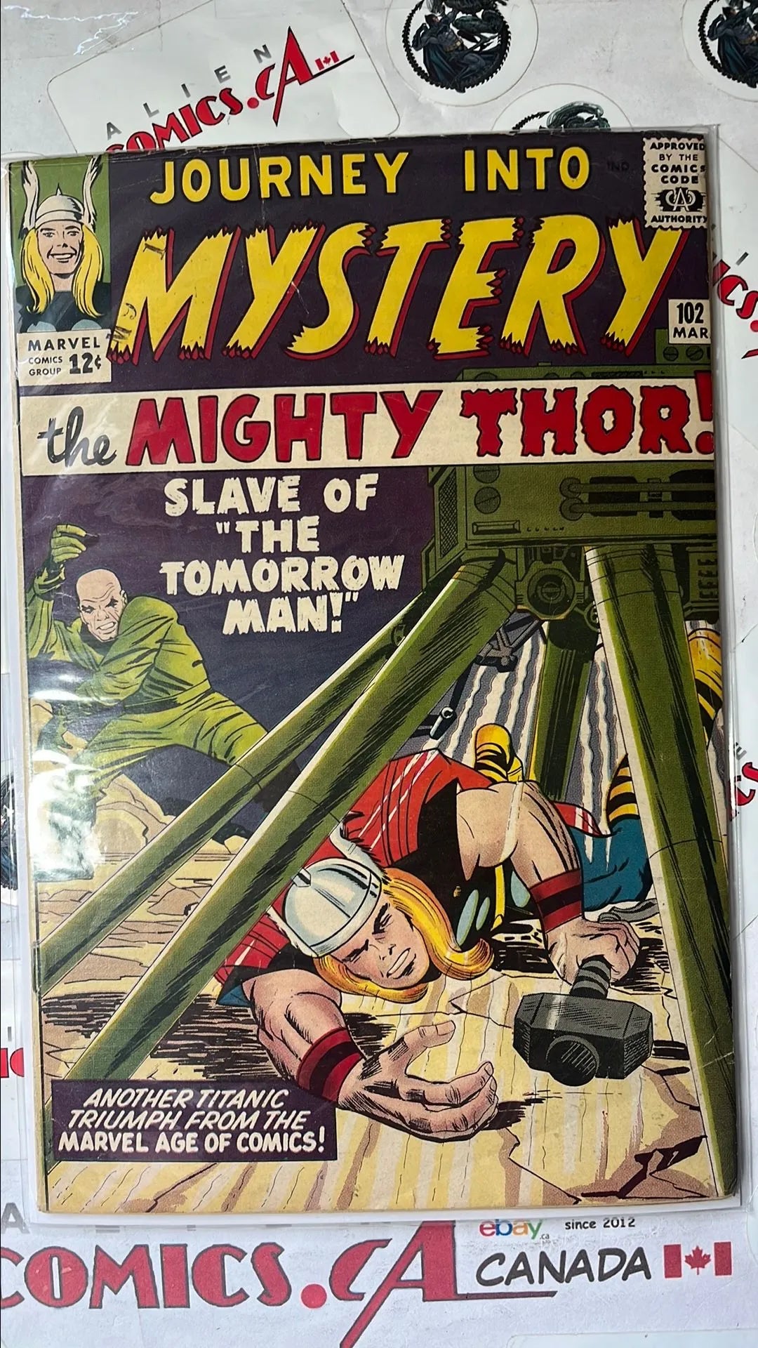 Journey into Mystery (#102 With The Mighty Thor: Slave of the Tomorrow Man 1st app. Hela only app. Lady Sif FN-)