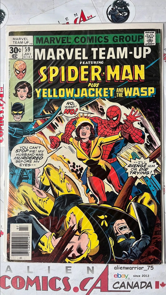 Marvel Team-up (#59 Spider-man & Yellow Jacket & Wasp Newsstand Edition VG)