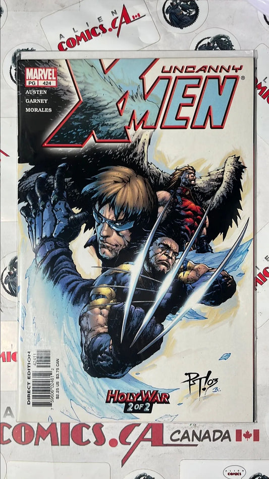 Uncanny X-men (#424 Marvel 2003 Direct Edition Holy War Part 2 NM)