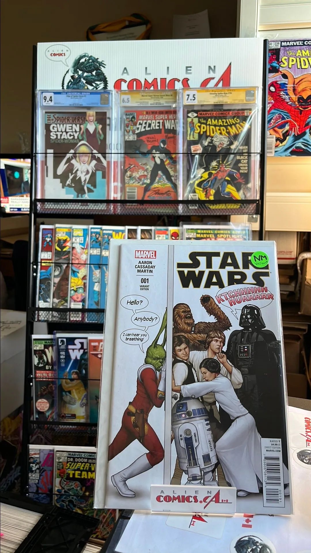 Star Wars (#1H Marvel 2015 Humorous Party Christopher Variant NM-)