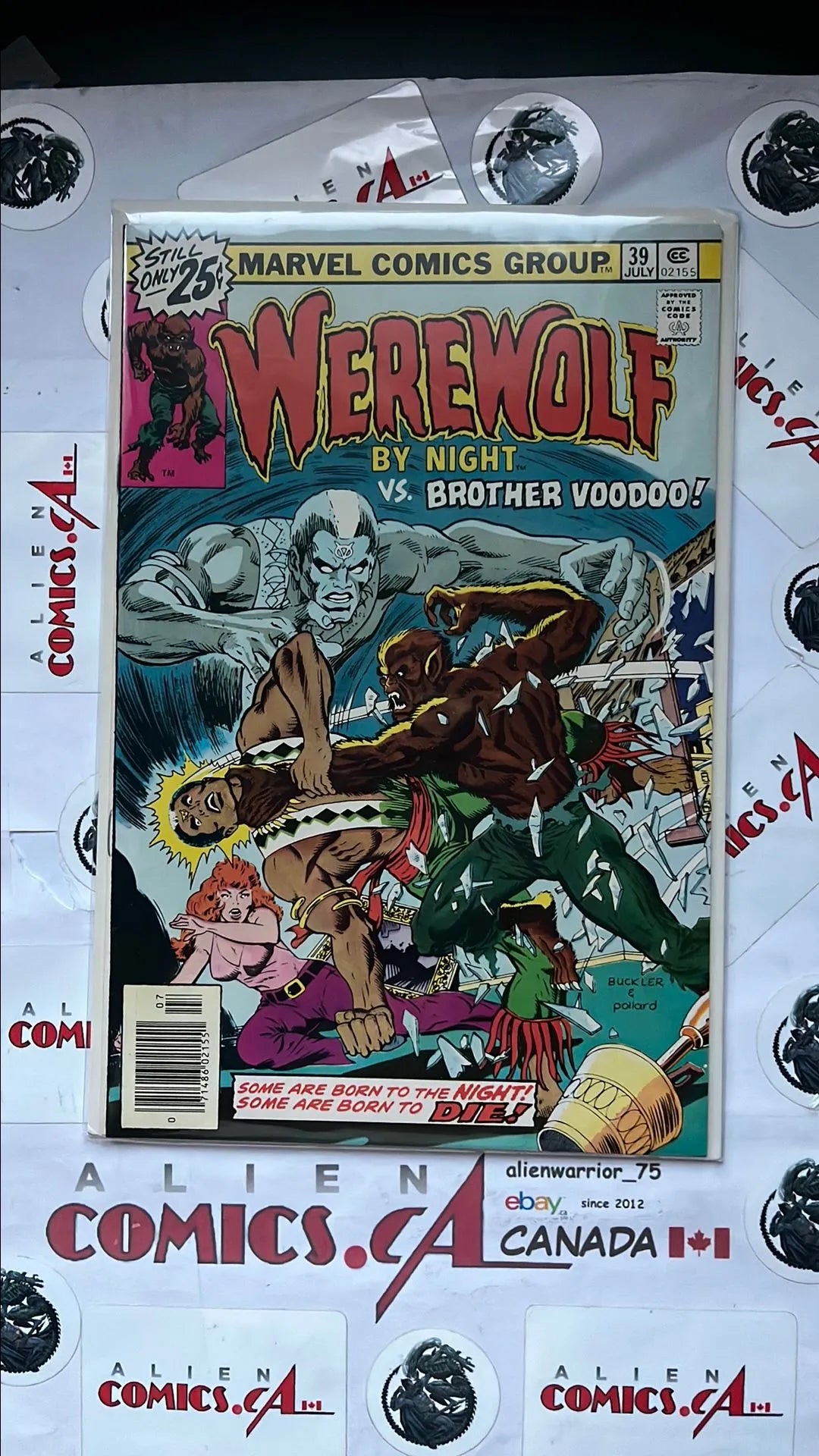 Werewolf by Night (#39 25¢ Cover 1st Battle of Brother Voodoo vs. Werewolf By Night FN/VF)