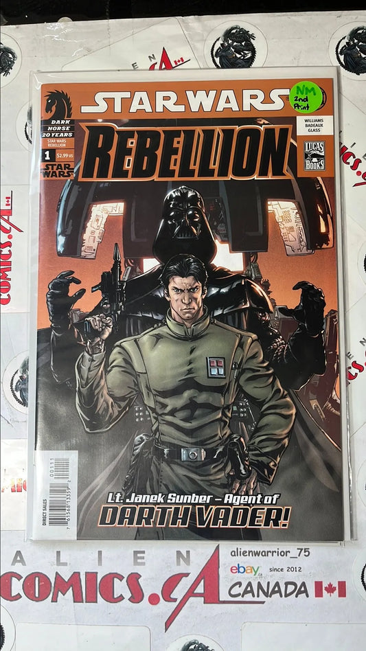 Rebellion (#1B My Brother, My Enemy Part 1 2nd Print Orange logo Variant HTF NM)