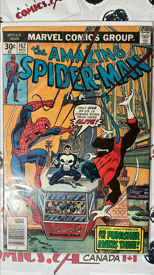Amazing Spider-man (#162 Newsstand Edition John Romita Sr. Cover Nightcrawler app. Punisher app. 1st app. Jigsaw FN+)