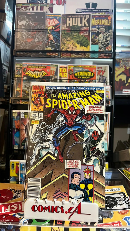 Amazing Spider-man (#356 $1.50 Australian Price Variant Moon Knight app. VG)