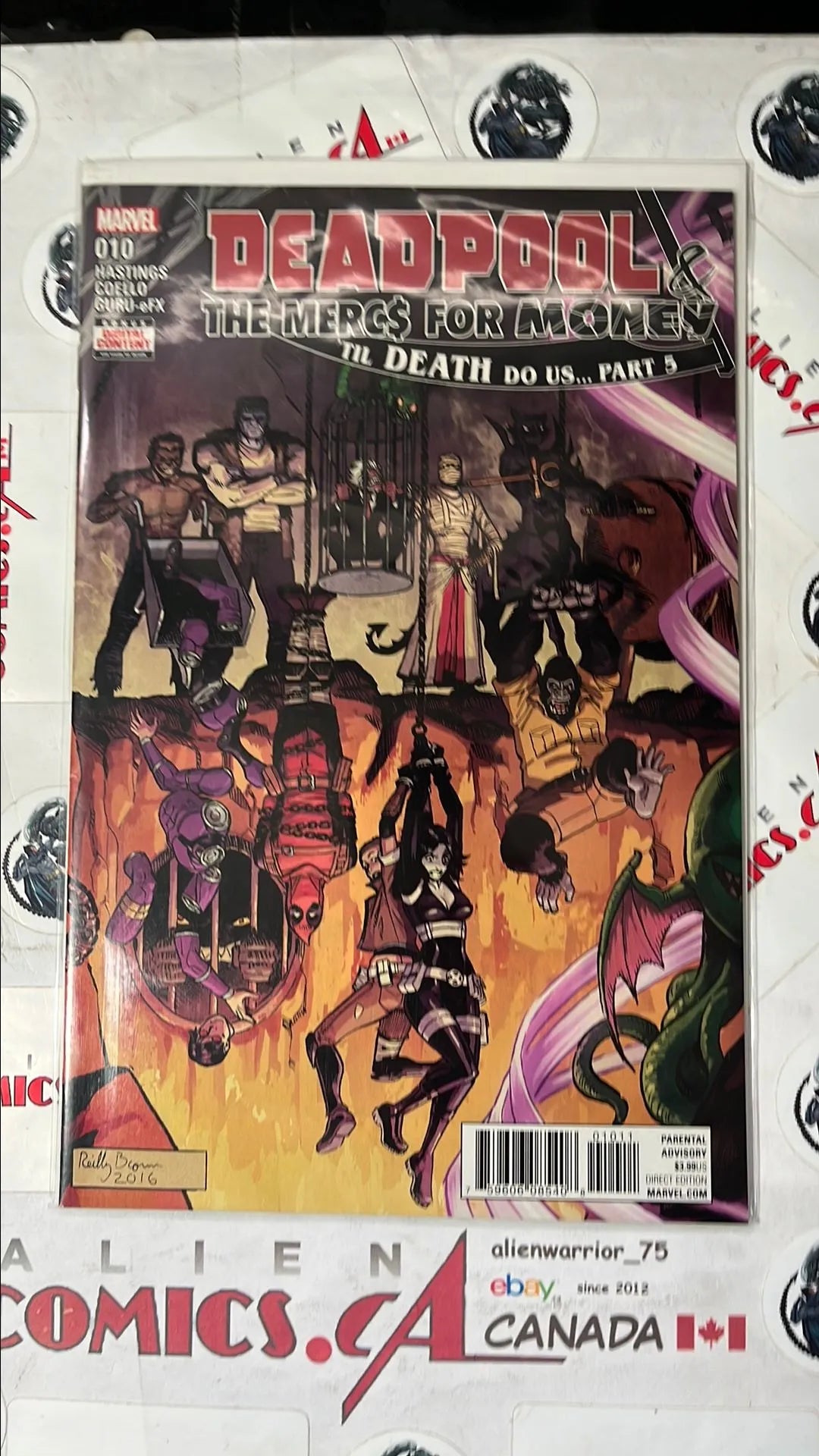 Deadpool & The Mercs for Money (#10 Marvel 2017 'Til Death Do Us... Part 5 Team Captured and Hanging NM)