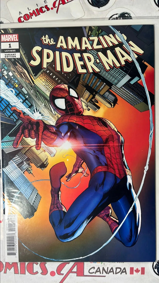 Amazing Spider-man (#1D Marvel 2002 LGY895 Alan Davis 1:50 Variant 1st app. Paul (Mary Jane's Husband) NM)