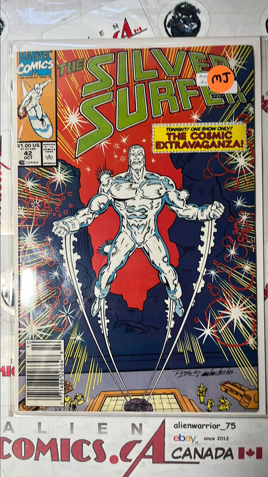 Silver Surfer (#42 Newsstand Edition Mark Jewelers Insert VF)