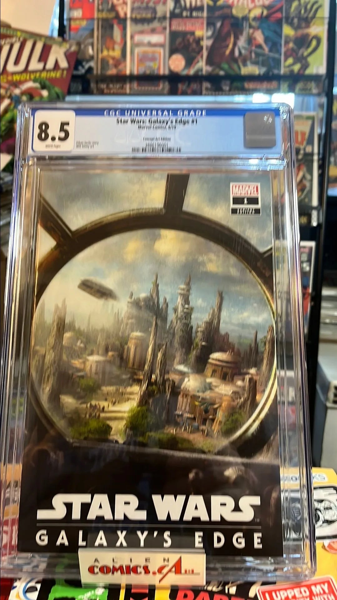 Galaxy's Edge (#1V Imagineering Concept Art Variant HTF Modern Holy Grail CGC 8.5 VF+ Only 14 graded higher)