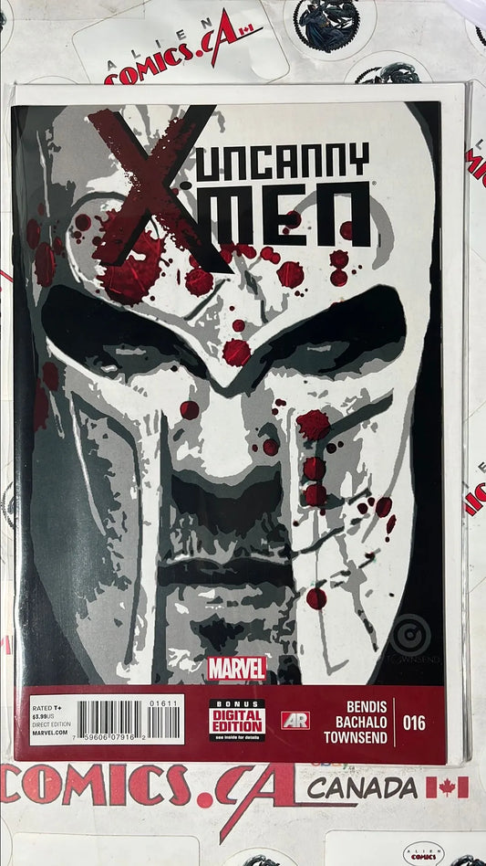 Uncanny X-men (#16 Marvel 2014 Magneto Face Close-Up White Helmet NM)