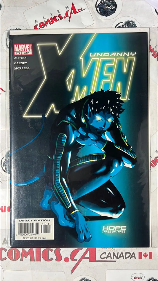Uncanny X-men (#412 Marvel 2002 Direct Edition Hope Part 3 NM)