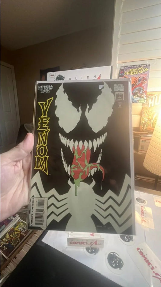 Venom: Enemy Within (#1 Full Black Glow-In-the-Dark Cover VF/NM)