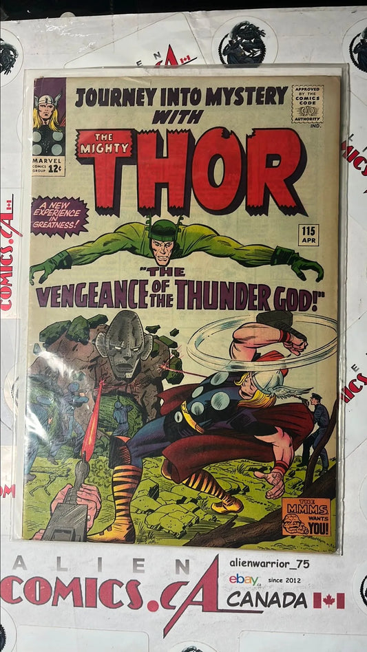 Journey into Mystery (#115 With The Mighty Thor Origin of Loki 2nd app. Absorbing Man VG/FN)