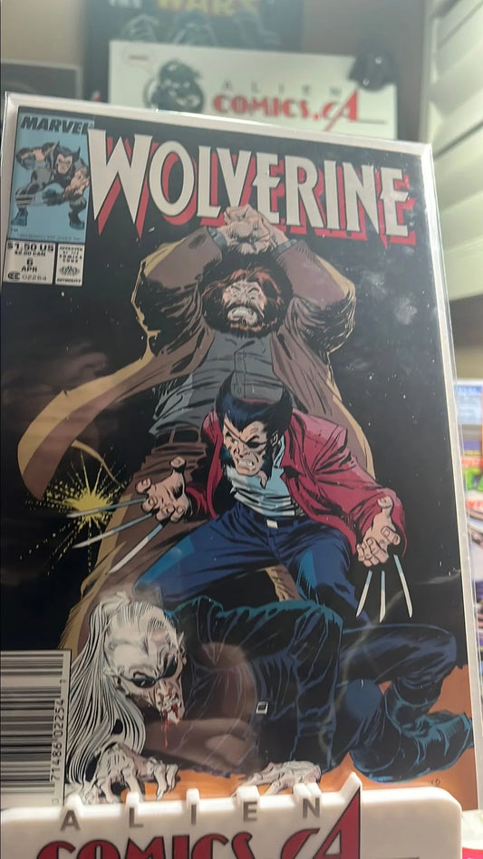 Wolverine (#6 Newsstand Edition John Buscema Cover Art 1st Todd McFarlane Wolverine Art Pin-up NM)