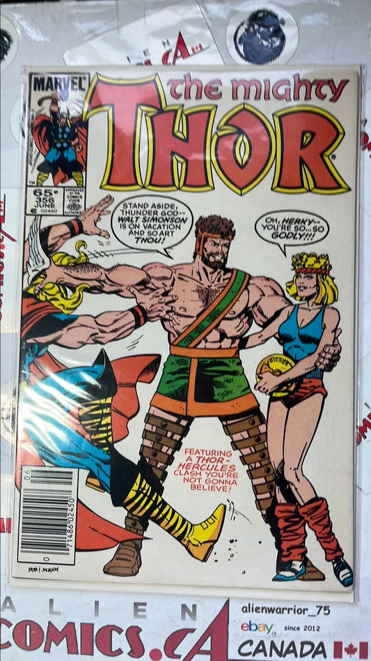 Mighty Thor (#356 Newsstand Edition Hercules app. VF)
