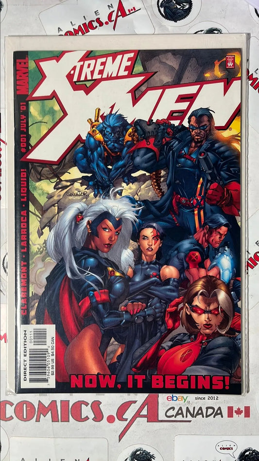 X-Treme X-men (#1 Marvel 2001 Direct Edition 1st team app. X-Treme X-Men 1st app. Vargas NM)