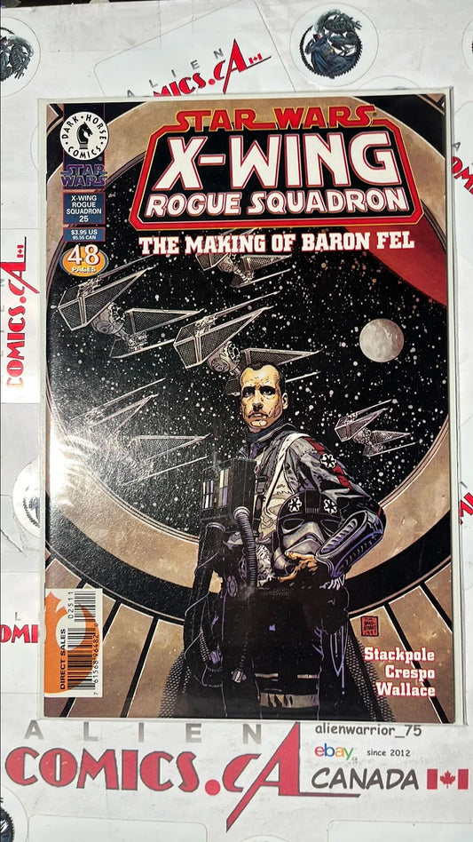 X-Wing Rogue Squadron (#25 The Making of Baron Fel Origin of Baron Soontir Fel, Thrawn app. NM)