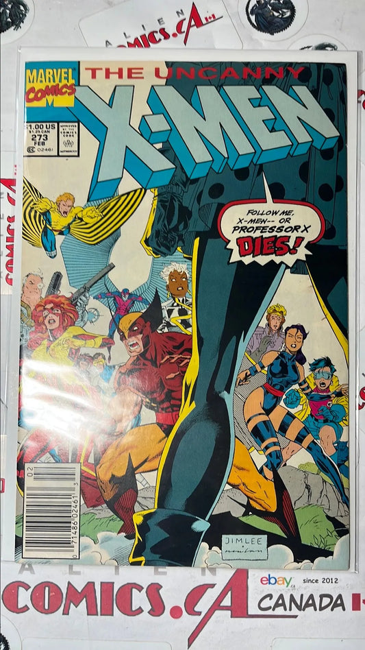 Uncanny X-men (#273 Newsstand Edition 1st Battle Wolverine vs Gambit VF)