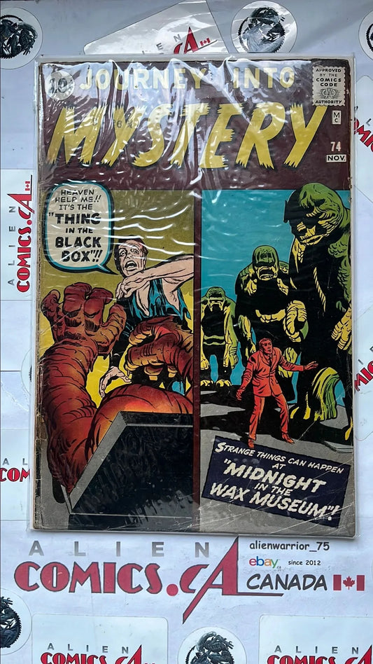 Journey into Mystery (#74 10¢ Cover Price It's The Thing In The Black Box! & Strange Things Can Happ)