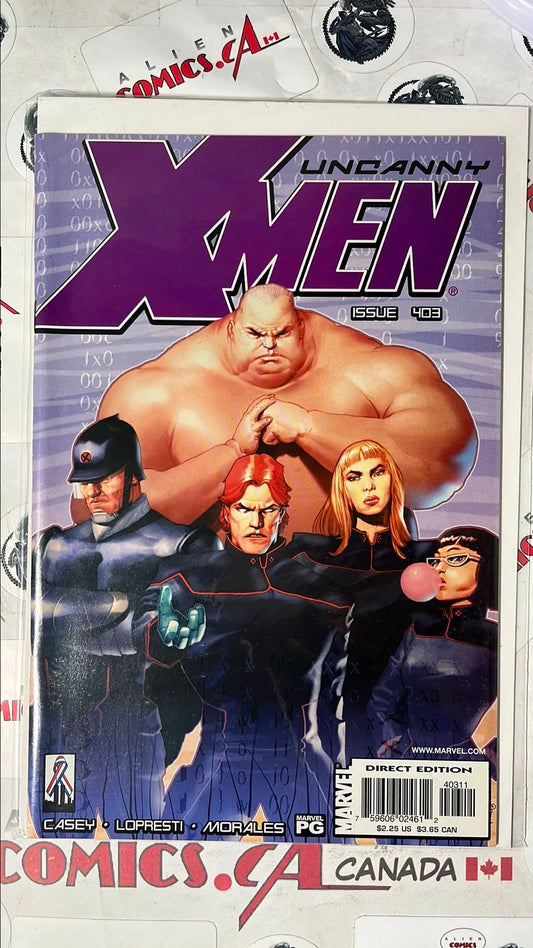 Uncanny X-men (#403 Marvel 2002 Direct Edition Team NM)