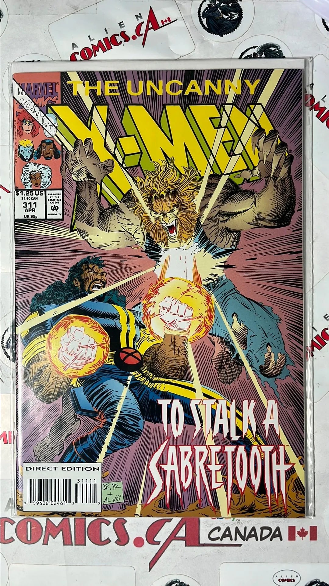 Uncanny X-men (#311 Marvel 1993 Direct Edition 1st cameo app. The Phalanx NM)