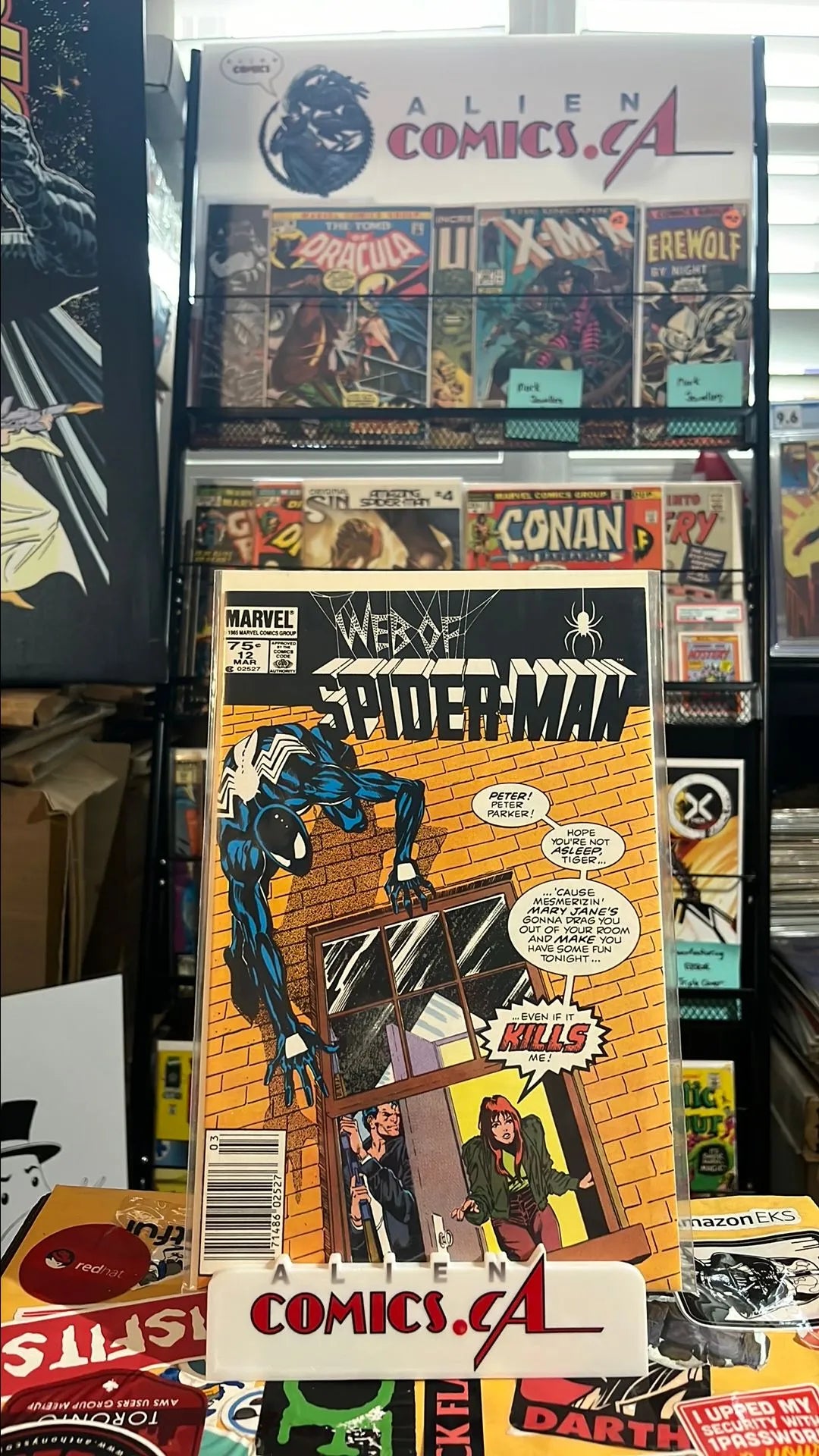 Web of Spider-man (#12 Newsstand Edition ...Even if it kills me! FN/VF)