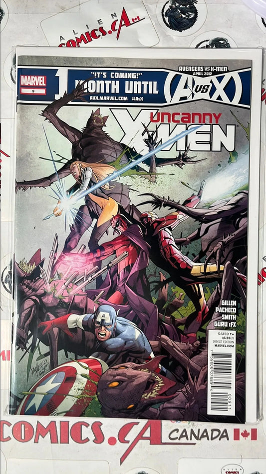 Uncanny X-men (#9 Marvel 2012 Magnetio, Iron Man, Magik and Captain America NM)