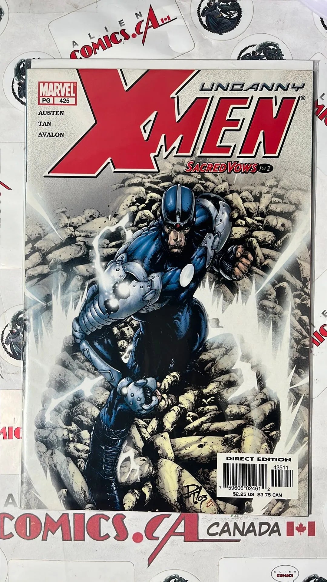 Uncanny X-men (#425 Marvel 2003 Direct Edition Sacred Vows Part 1 NM)