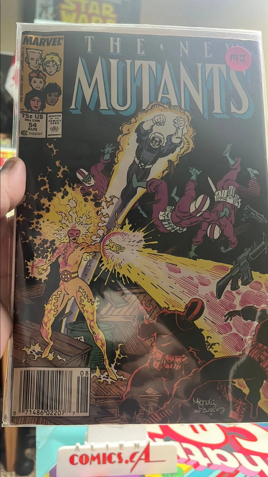 New Mutants (#54 Newsstand Edition Mark Jewelers Insert VG)