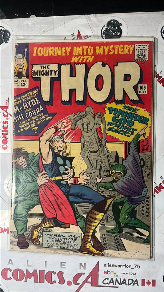 Journey into Mystery (#106 With The Mighty Thor: The Thunder God Strikes Back Mr. Hyde & Cobra app. VG/FN)