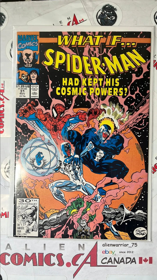 What ...If? (#31 Spider-man Had Kept HIs Cosmic Powers? Direct Edition 1st app. Cosmic Spider-man VF+)