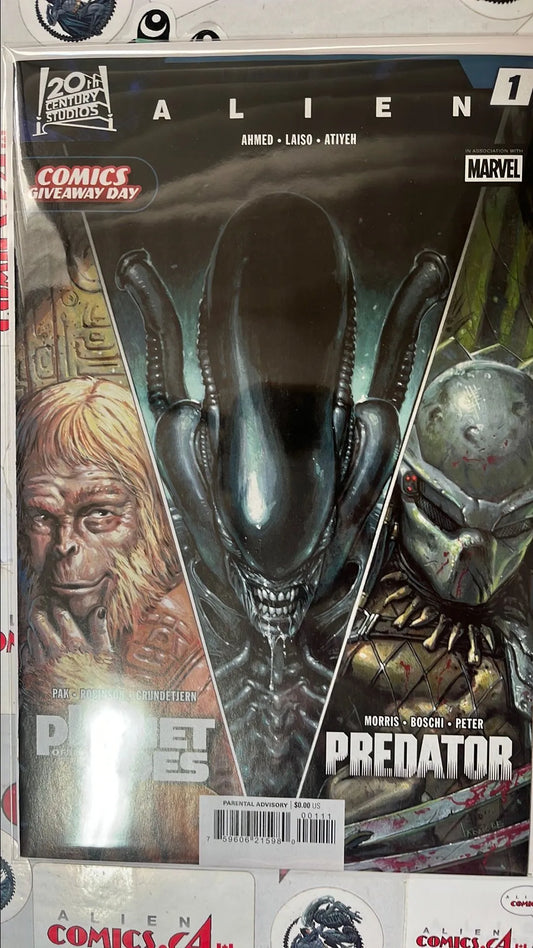 ALIEN (#1G Marvel 2026 ALIEN, PREDATOR & Planet of the Apes Comics Giveaway Day NM)