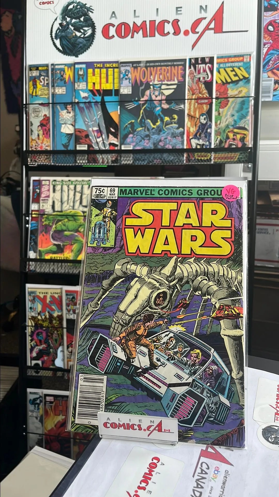 Star Wars (Marvel 1977 75¢ Canadian Price Variant #69 VG)