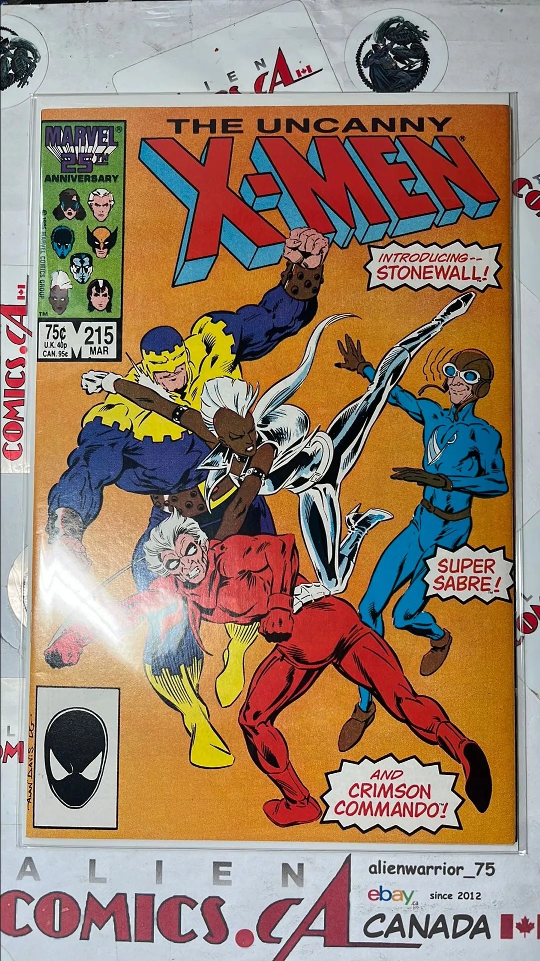 Uncanny X-men (#215 Direct Edition 1st app. Stonewall NM)