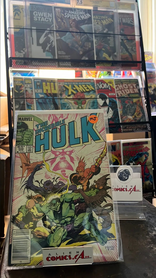 Incredible Hulk (#306 Newsstand Edition Mark Jewelers Insert VG)